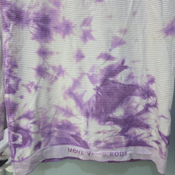 Lululemon Tie Dye Long Sleeve Shirt Women’s 6 Purple White - Picture 4 of 12